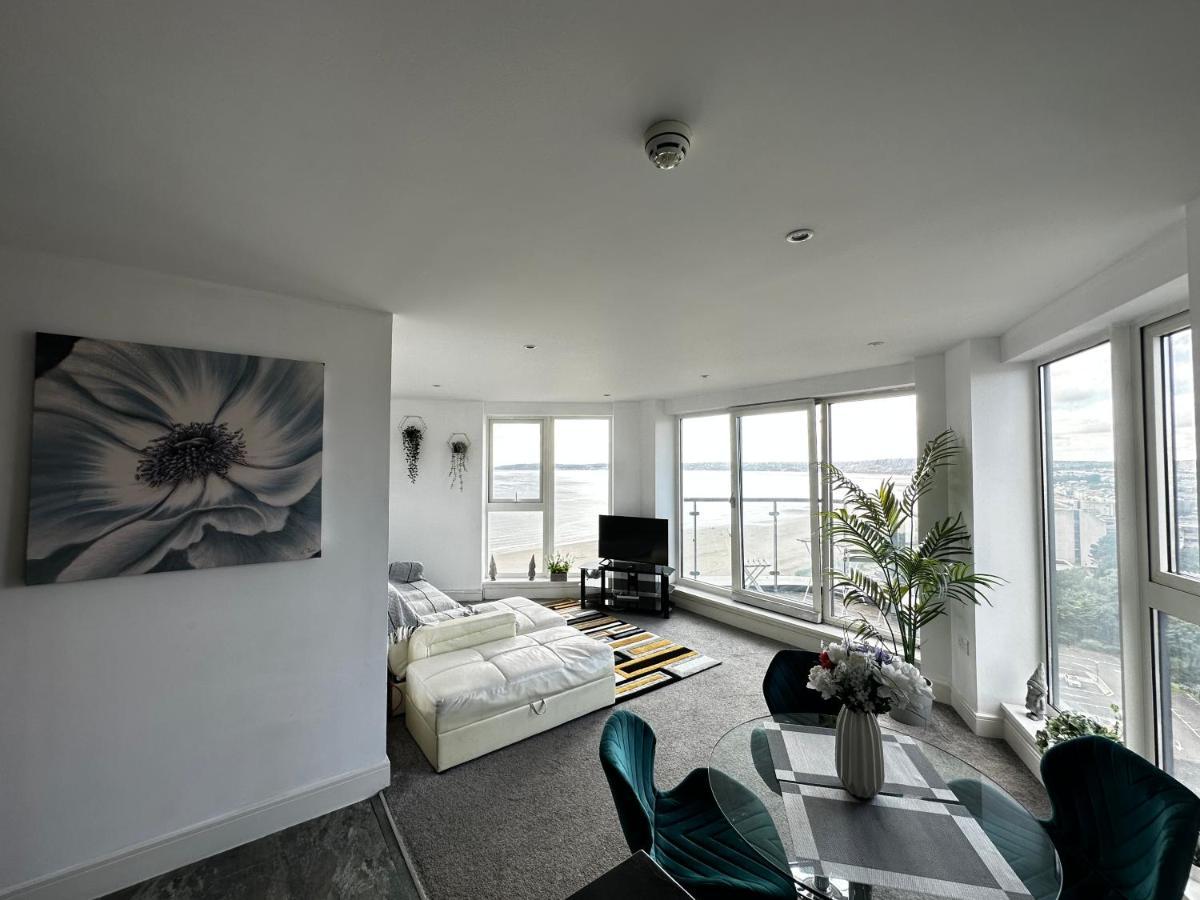 Stunning Ocean & City View Apt Swansea Exterior foto