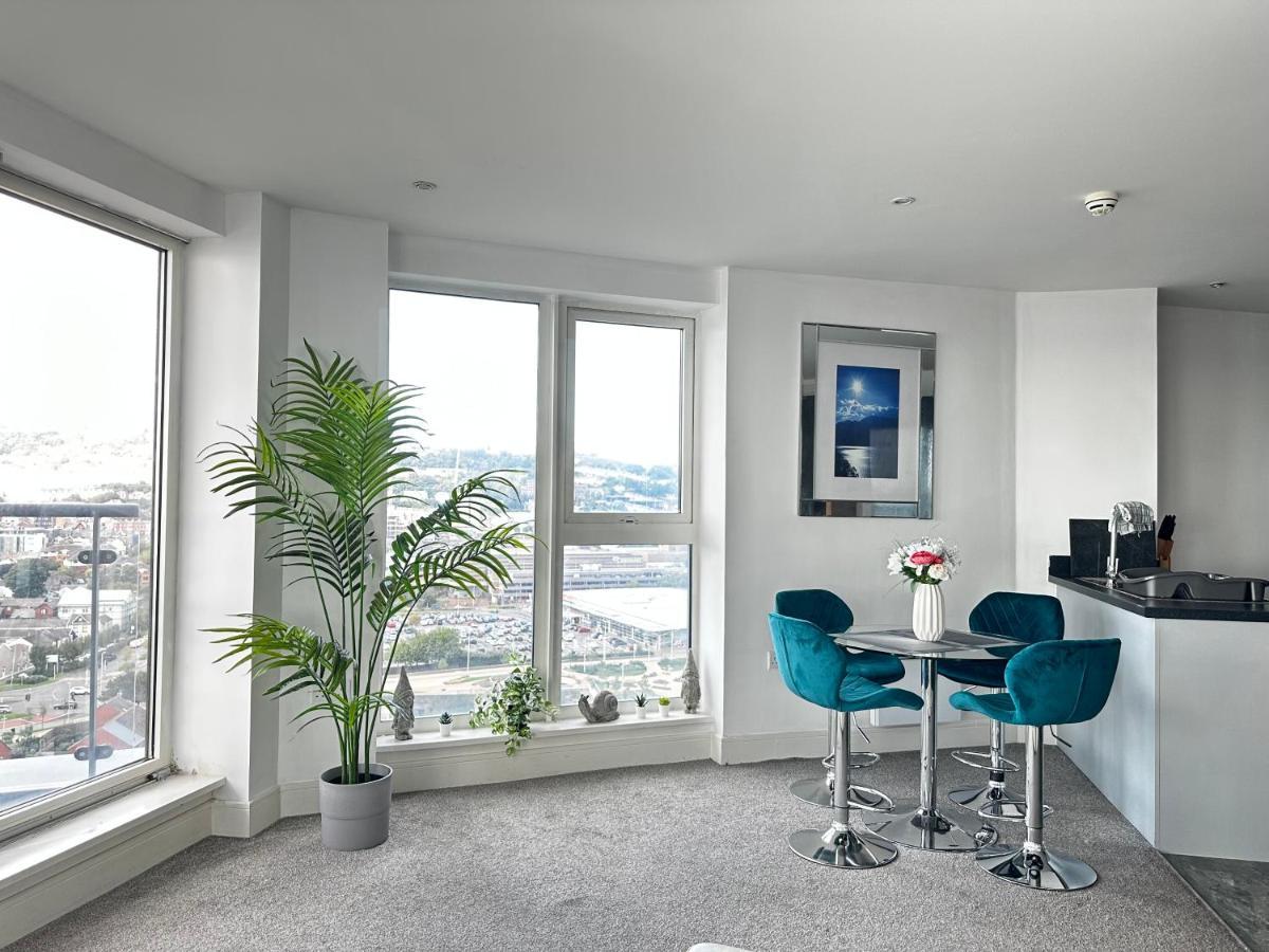 Stunning Ocean & City View Apt Swansea Exterior foto